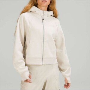 Lululemon Scuba Oversized Full Zip Natural Ivory M/L Excellent Condition